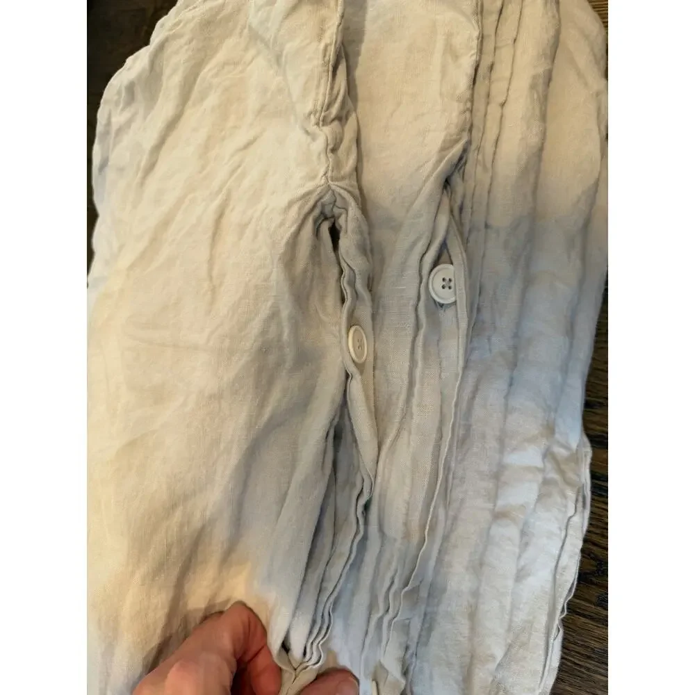 Parachute Linen Duvet Cover (grey) King/cal King NEW $390
